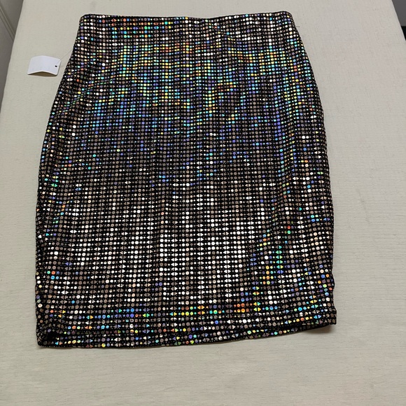 NWT Sabora M disco holographic skirt - Picture 7 of 9